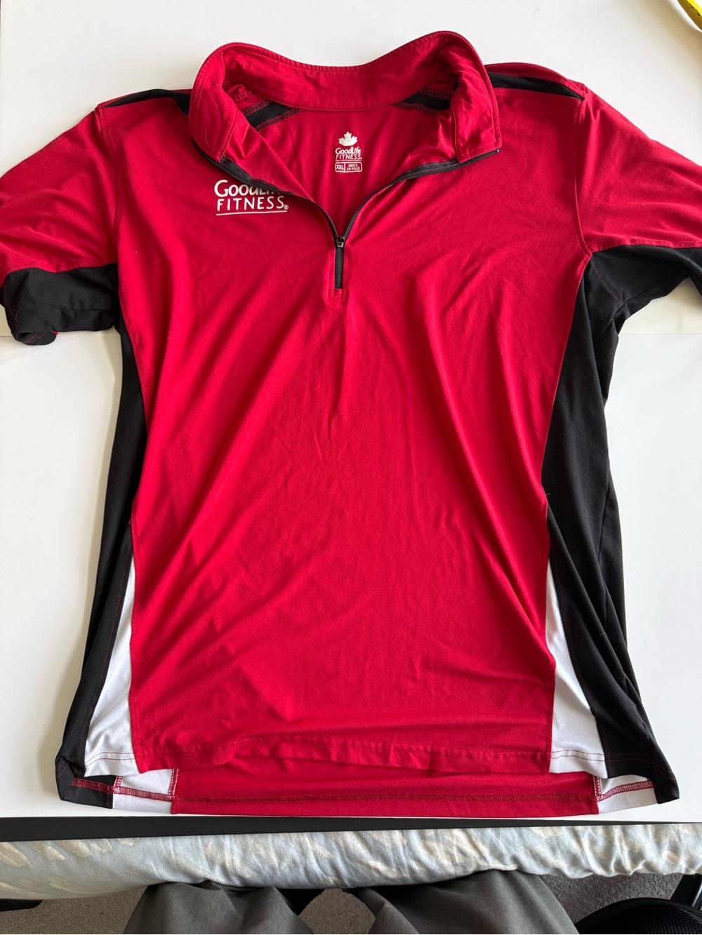 GoodLife Fitness Quarter Zip Performance Polo
